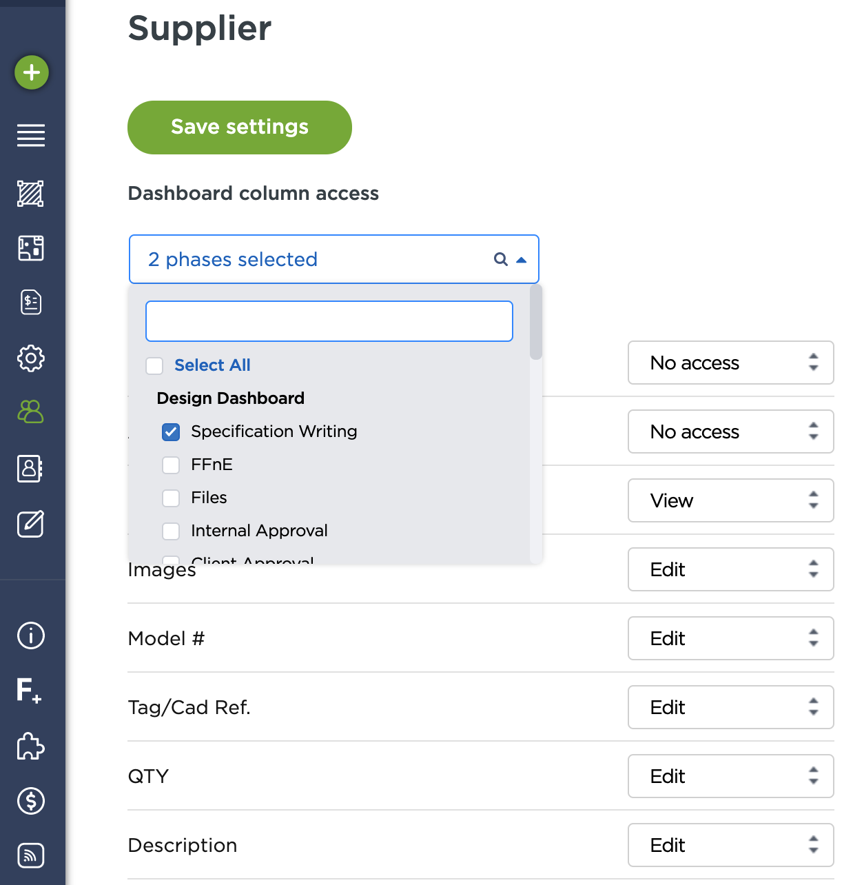 Fohlio | FF&E specification software | procurement software | construction specification | online materials library | supplier collaboration