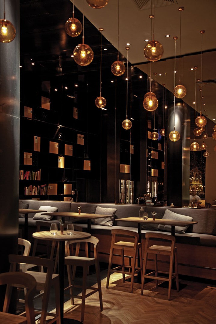 wine bar lighting design