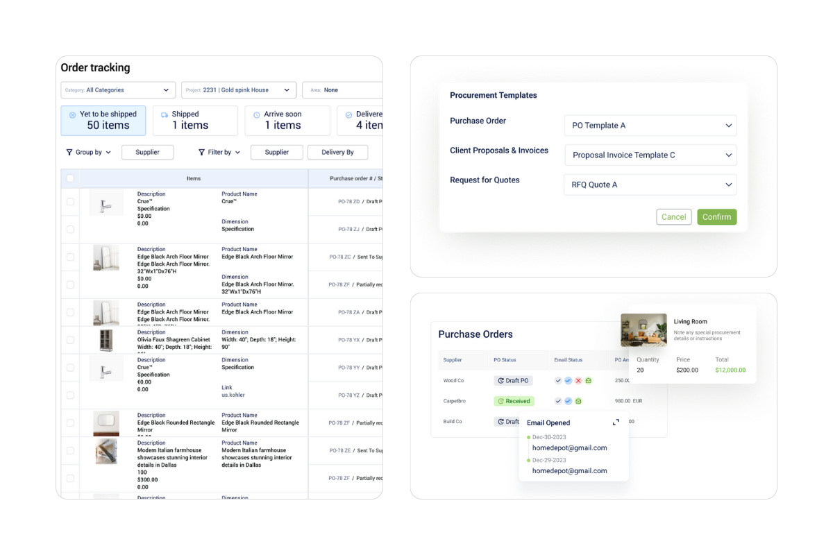 ff&e purchasing, os&e purchasing, ff&e and os&e, procurement tools, ff&e procurement, design and build procurement, rfq software, compare suppliers, order management, ff&e budget, ff&e budget template, Smarter Purchasing Made Simple: Fohlio’s Procurement Tools